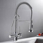 Kitchen Faucets Crane Deck-Mounted Kitchen Tap For Kitchen Water Filter Tap Three Ways Sink Mixer Kitchen Faucet