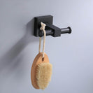 Aluminum Bathroom Accessories Black Towel Rack Towel Ring Hair Dryer Holder Wall Mounted Toilet Paper Holder Soap Basket