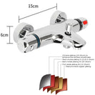 Bathroom Thermostatic Mixer Tap Hot And Cold Bathroom Mixer Mixing Valve Bathtub Faucet Thermostatic Shower Faucets Set