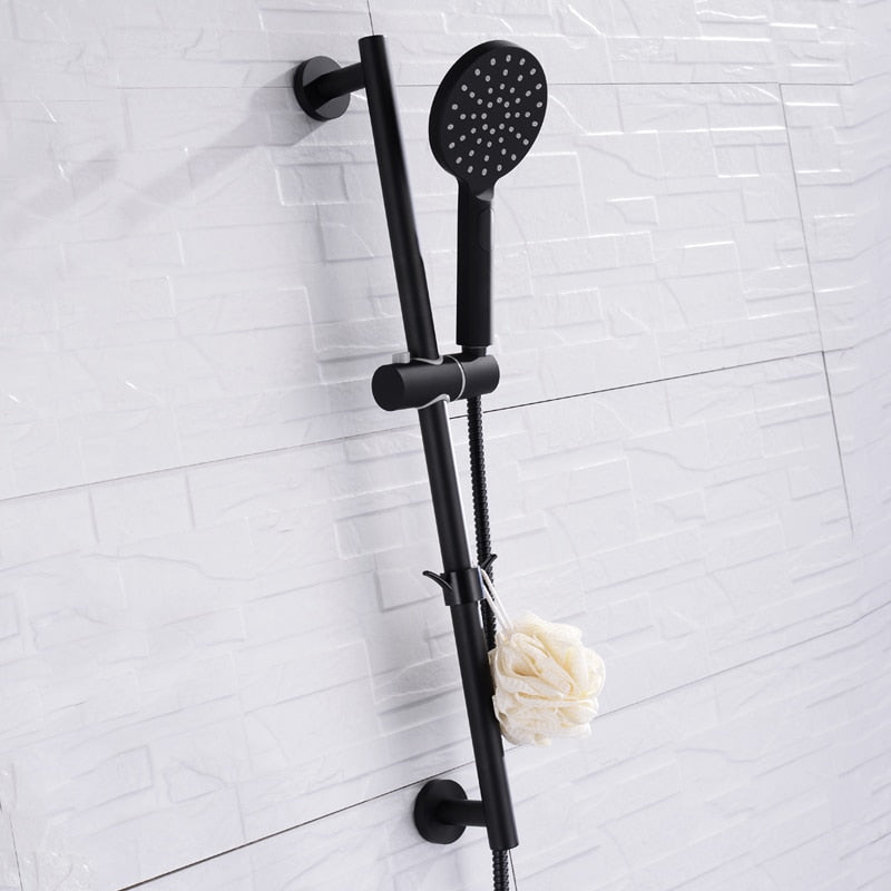 Matte Black Adjustable Shower Set - Stylish, Durable & Easy Install