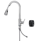 Pull Out Kitchen Faucets with Sprayer | 360° Rotating Stainless Steel Hot Cold Kitchen Sink Faucet