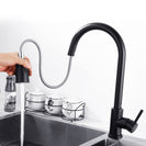 Pull Out Kitchen Faucets with Sprayer | 360° Rotating Stainless Steel Hot Cold Kitchen Sink Faucet