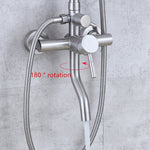 Shower Faucets Bathroom Shower Column Set SUS304 Bath Shower Mixer System