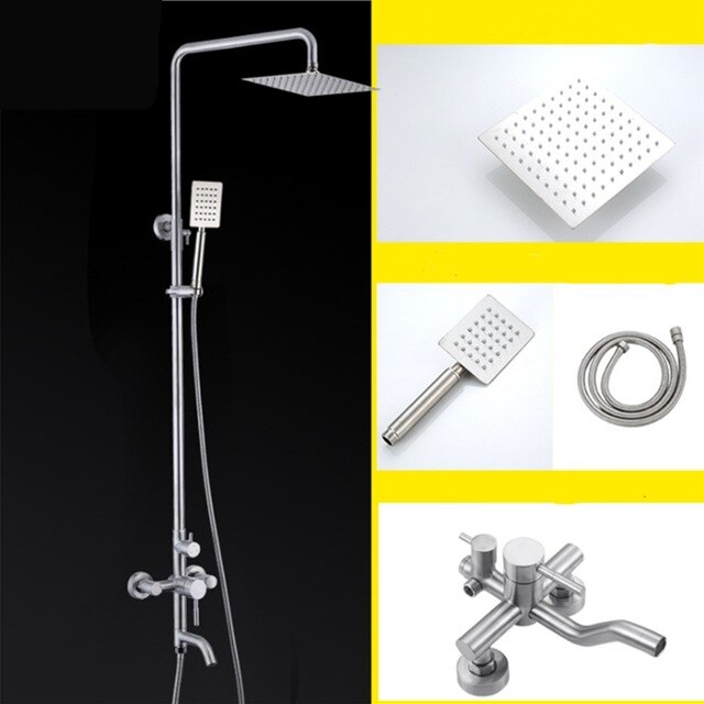 Shower Faucets | Top Quality Bathroom Shower Column Set | SUS304 Bath Shower Mixer System - WELQUEEN