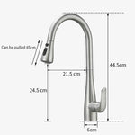 Pull Out Black Sensor Kitchen Faucets Stainless Steel Smart Induction Mixed Tap Touchless Control Sink Tap