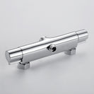 Bath Shower Faucet Thermostatic Faucets Wall Mounted Mixer Valve Tap Temperature Control Rain Shower Bathroom Twin Outlet