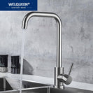 Kitchen Faucet Stainless Steel Single Handle Single Hole Tap Brushed Kitchen Mixer Kitchen Faucets Taps