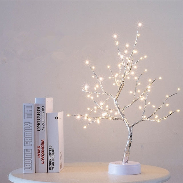 36/108 LEDS Night Light Bonsai Tree Light Gypsophila Lights Home Party Wedding Indoor Decoration Night Light - WELQUEEN