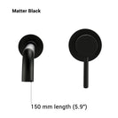 Modern Wall-Mount Mixer Tap Bathroom Sink Faucet Swivel Wall Spout Bath With Single Lever Basin Faucet