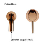 Modern Wall-Mount Mixer Tap Bathroom Sink Faucet Swivel Wall Spout Bath With Single Lever Basin Faucet