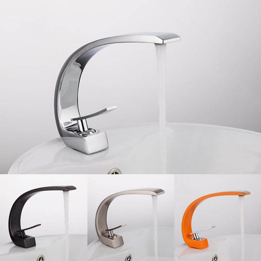 New Bath Basin Faucet Brass Chrome Faucet Brush Nickel Sink Mixer Tap Vanity Hot Cold Water Bathroom Faucets - WELQUEEN