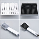 Chrome Shower Faucet Set Bathroom Rainfall Shower Mixers Swivel Spout Bath Shower Crane Hot Cold  Mixer Tap