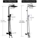 Chrome Shower Faucet Set Bathroom Rainfall Shower Mixers Swivel Spout Bath Shower Crane Hot Cold  Mixer Tap