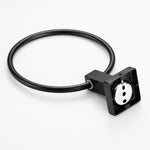 Black Towel Holder Ring | Round Wall Mounted Bathing Towel Rack Stainless Steel Kitchen Bathroom Accessories