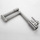 Stainless Steel Kitchen Faucet Lead-free Folding Mixer 360 Degree Swivel Single Handle Kitchen Sink Taps