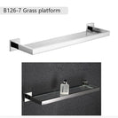 Stainless Steel Bathroom Hardware Set Mirror Chrome Polished Towel Rack Toilet Paper Holder Towel Bar Hook Bathroom Accessories