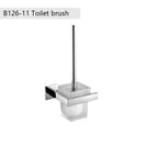 Stainless Steel Bathroom Hardware Set Mirror Chrome Polished Towel Rack Toilet Paper Holder Towel Bar Hook Bathroom Accessories