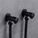 Bathroom Angle Filling Valve | Faucets Black Stainless Steel Kitchen Cold Hot Mixer Tap Accessories Standard G1/2 Threaded
