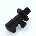 Bathroom Angle Filling Valve | Faucets Black Stainless Steel Kitchen Cold Hot Mixer Tap Accessories Standard G1/2 Threaded