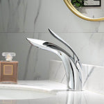 Bathroom Basin Faucets Brass Sink Mixer Tap Hot & Cold Single Handle Deck Mounted Lavatory Crane Tap Rose Gold/Gold/Chrome