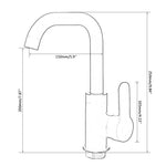 Bathroom Faucet Basin Mixer Black Sink Mixer Taps Kitchen Single Lever Faucet Sink Tap Water Kitchen Faucet Bathroom Accessories