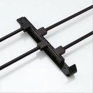 2/3/4/5 Poles Black Stainless Steel Wall Mounted Towel Bar Rack Holder Hook Swivel Bathroom Hanger