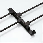 2/3/4/5 Poles Black Stainless Steel Wall Mounted Towel Bar Rack Holder Hook Swivel Bathroom Hanger
