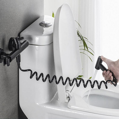 2Pcs Spring Flexible Shower Hose for Water Plumbing Toilet Bidet Sprayer Gun bathroom Accessories ABS tube 1.5m 2m 3m - WELQUEEN