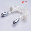 2Pcs Spring Flexible Shower Hose for Water Plumbing Toilet Bidet Sprayer Gun bathroom Accessories ABS tube 1.5m 2m 3m