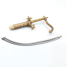 Antique Faucet Bronze Copper Double Handle Swivel Spout Bathroom Faucets Retro Style Brass Tall Basin Mixer Tap High Sink Crane