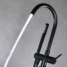 Brushed Gold Floor Stand Bathtub Faucet Black | Bathroom Freestanding Bathtub Faucet
