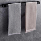 30/50/20CM Black/White Towel Rack Single Rod Bathroom Pendant Towel Bar Towel Hanger Bathroom Storage Accessories