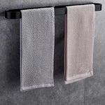 30/50/20CM Black/White Towel Rack Single Rod Bathroom Pendant Towel Bar Towel Hanger Bathroom Storage Accessories