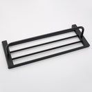 Matte Black Stainless Steel Modern Towel Bathrobe Clothes Holder Rack Double Layer Kitchen Bathroom WC Accessories