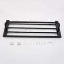 Matte Black Stainless Steel Modern Towel Bathrobe Clothes Holder Rack Double Layer Kitchen Bathroom WC Accessories