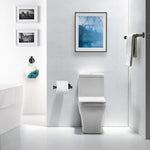 5-Pieces Matte Black Bathroom Hardware Set | Stainless Steel Round Wall Mounted Bathroom Accessories