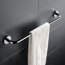 SUS304 Stainless Steel Bathroom Hardware Set Toilet Paper Holder Robe Hook Towel Bar Ring