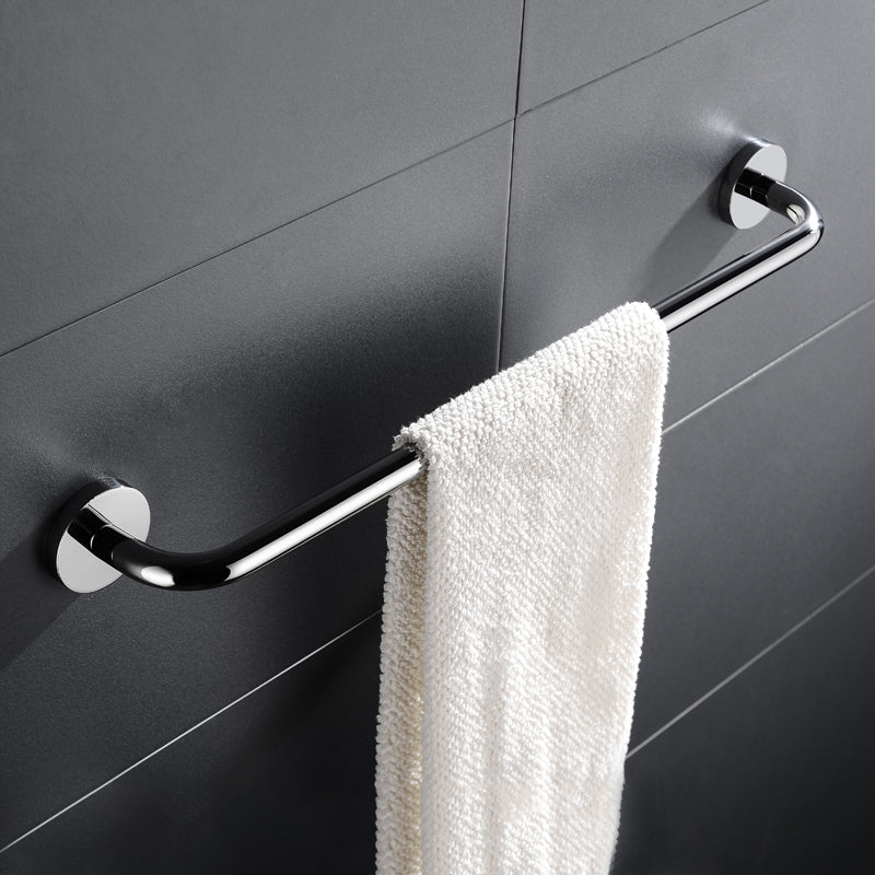 New SUS304 Stainless Steel Bathroom Hardware Set | Chrome Polished Paper Holder Robe Hook Towel Bar Ring Bathroom Accessories - WELQUEEN