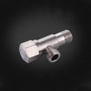 Stainless Steel Angle Valve G1/2 Thread Triangle Valve Hot and Cold Water Valve Bathroom Connector for Toilet Basin Water Heater