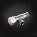 Stainless Steel Angle Valve G1/2 Thread Triangle Valve Hot and Cold Water Valve Bathroom Connector for Toilet Basin Water Heater