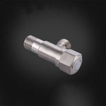 Stainless Steel Angle Valve G1/2 Thread Triangle Valve Hot and Cold Water Valve Bathroom Connector for Toilet Basin Water Heater