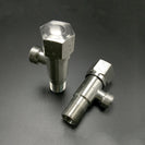 Stainless Steel Angle Valve G1/2 Thread Triangle Valve Hot and Cold Water Valve Bathroom Connector for Toilet Basin Water Heater