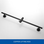 Solid Brass Hand Shower Head with Adjustable Slide Bar Shower Riser Slide Rail Bar