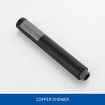 Solid Brass Hand Shower Head with Adjustable Slide Bar Shower Riser Slide Rail Bar