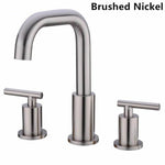 Bathroom Sink Faucet Solid Brass Double Handle Sink Mounted Hot & Cold Mix Basin Faucet European Style Basin Accessories