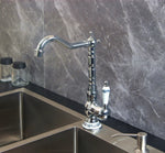 Antique Basin Brass Faucets Bathroom Sink Mixer Deck Faucet Rotate Single Handle Hot And Cold Water Mixer Taps Crane Tap
