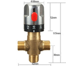 Brass Pipe Thermostat Faucet Thermostatic Mixing Valve Bathroom Water Temperature Control Faucet Cartridges