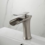 Waterfall Bathroom Basin Sink Faucets Hot Cold Tap Deck Mounted Water Mixer Crane Antique Bronze Chrome Finished
