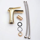 Waterfall Bathroom Basin Sink Faucets Hot Cold Tap Deck Mounted Water Mixer Crane Antique Bronze Chrome Finished