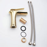 Waterfall Bathroom Basin Sink Faucets Hot Cold Tap Deck Mounted Water Mixer Crane Antique Bronze Chrome Finished